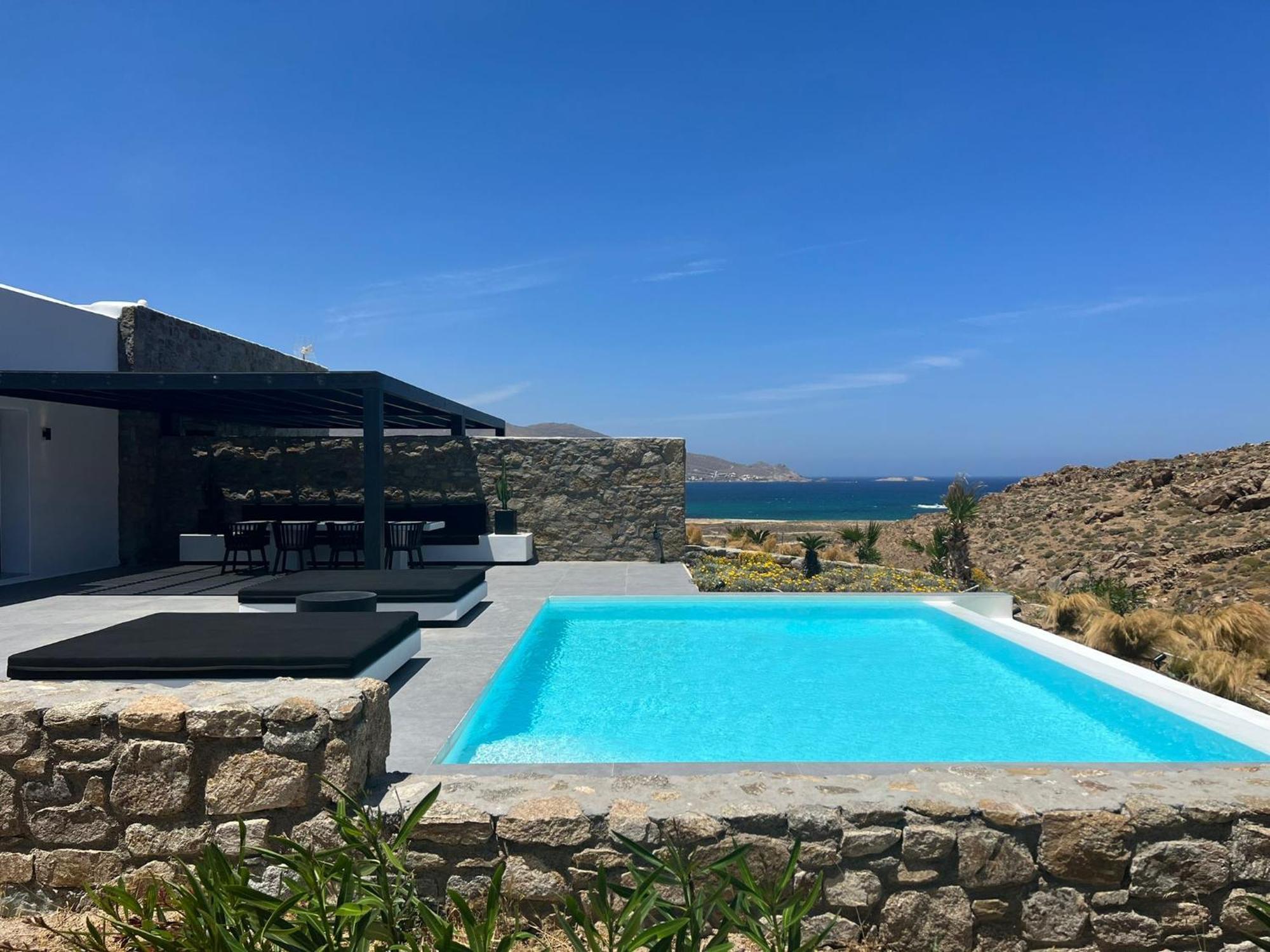 Black And White Villas Ftelia - Mykonos Mykonos Town Exterior photo